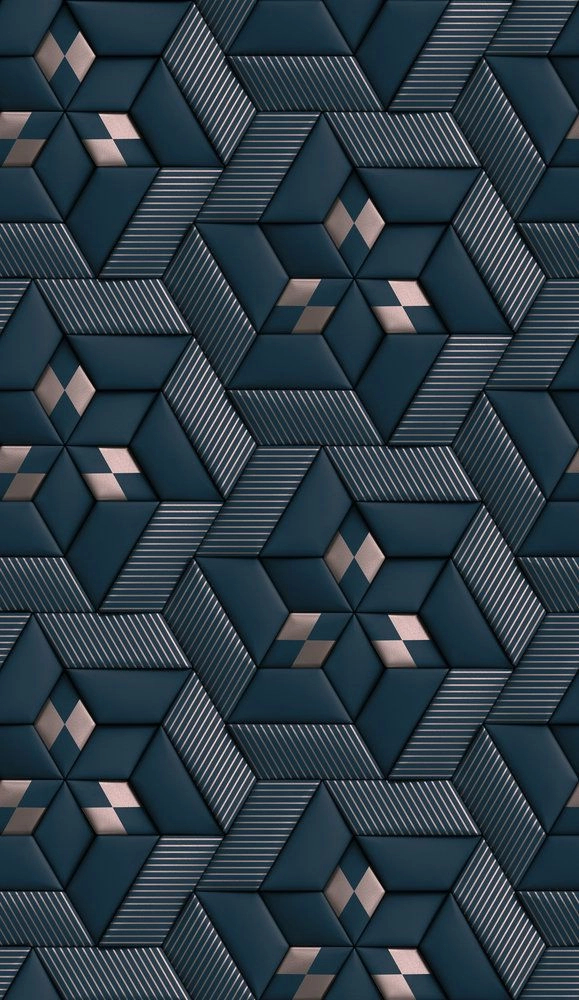 3d hatású vinyl fotótapéta geometriai mintával
