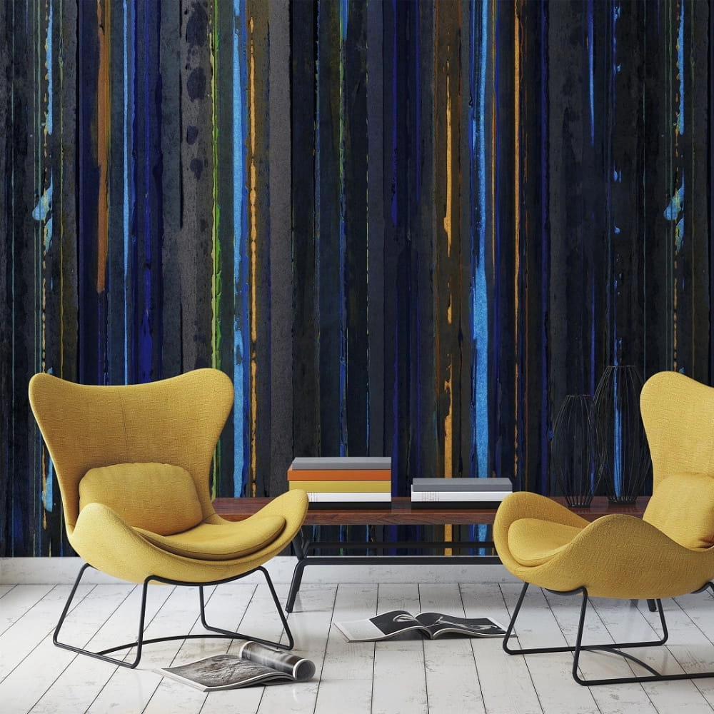 Absztrakt színes csíkos mintás loft hangulatú design poszter tapéta