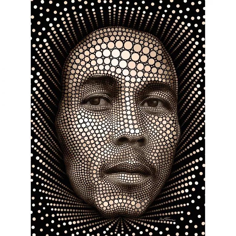Bob Marley fali poszter modern stílusban