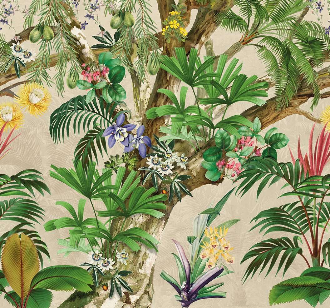 Bohém trópusi botanikus mintás fotótapéta