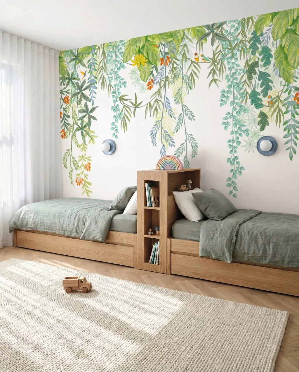 Virágzó inda mintás gyerek fotótapéta 250 cm * 300 cm