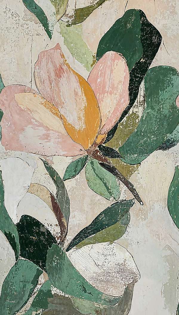 Design posztertapéta nagy virág mintával