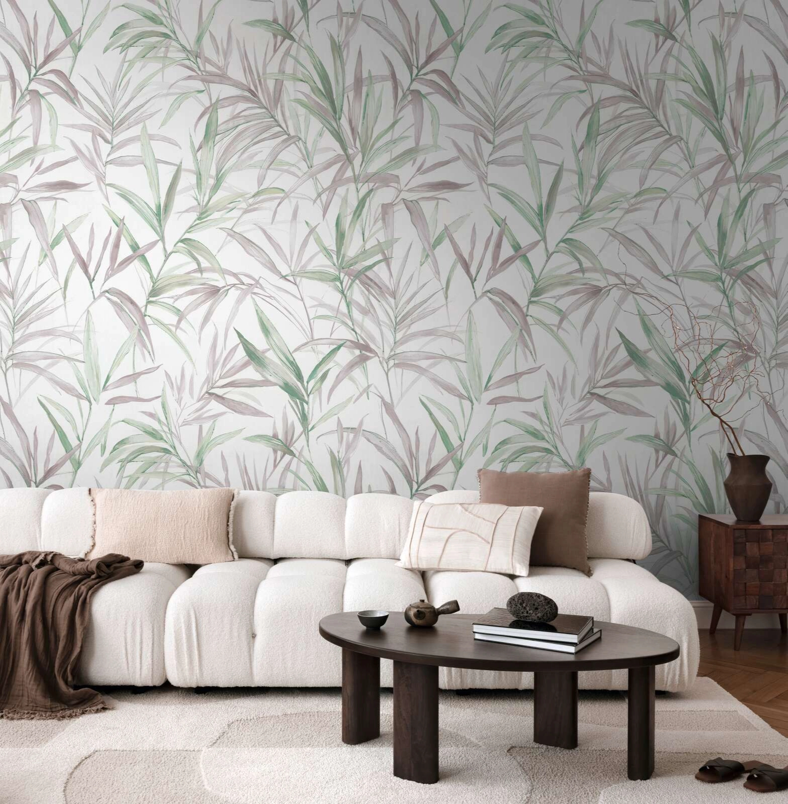 Design fotótapéta bambuszlevél mintával