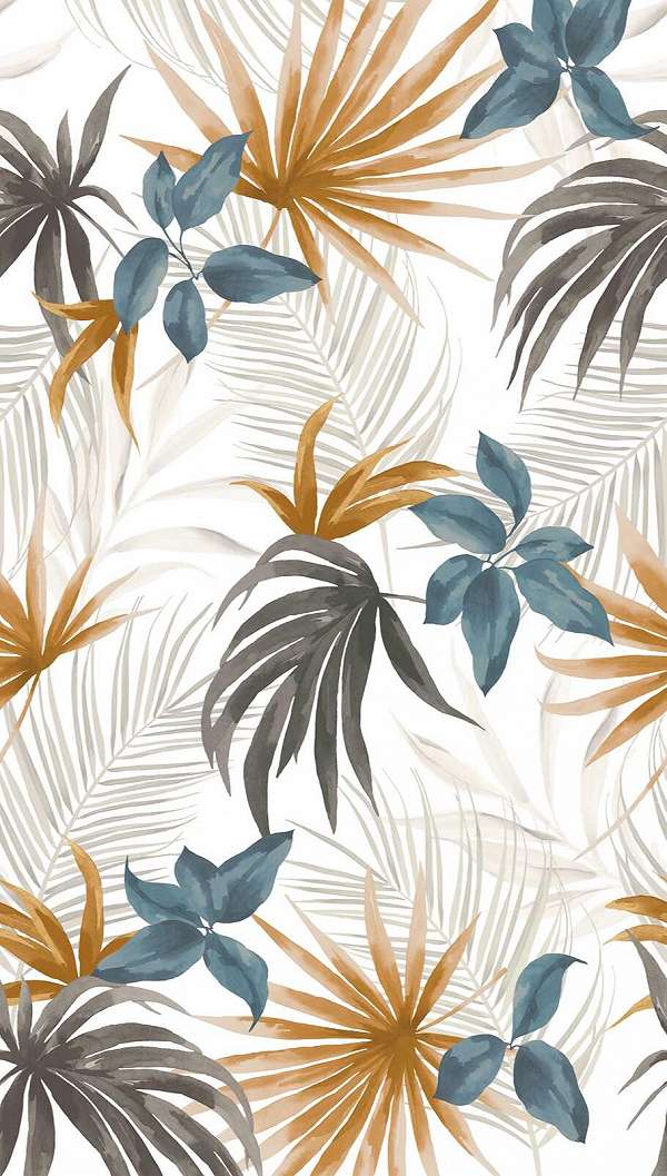 Design posztertapéta trópusi faleveles mintával