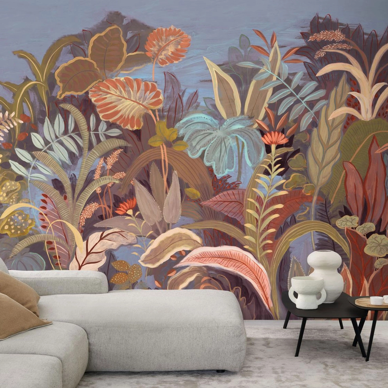 Design fotótapéta trópusi virágok mintával 300cm x 250cm