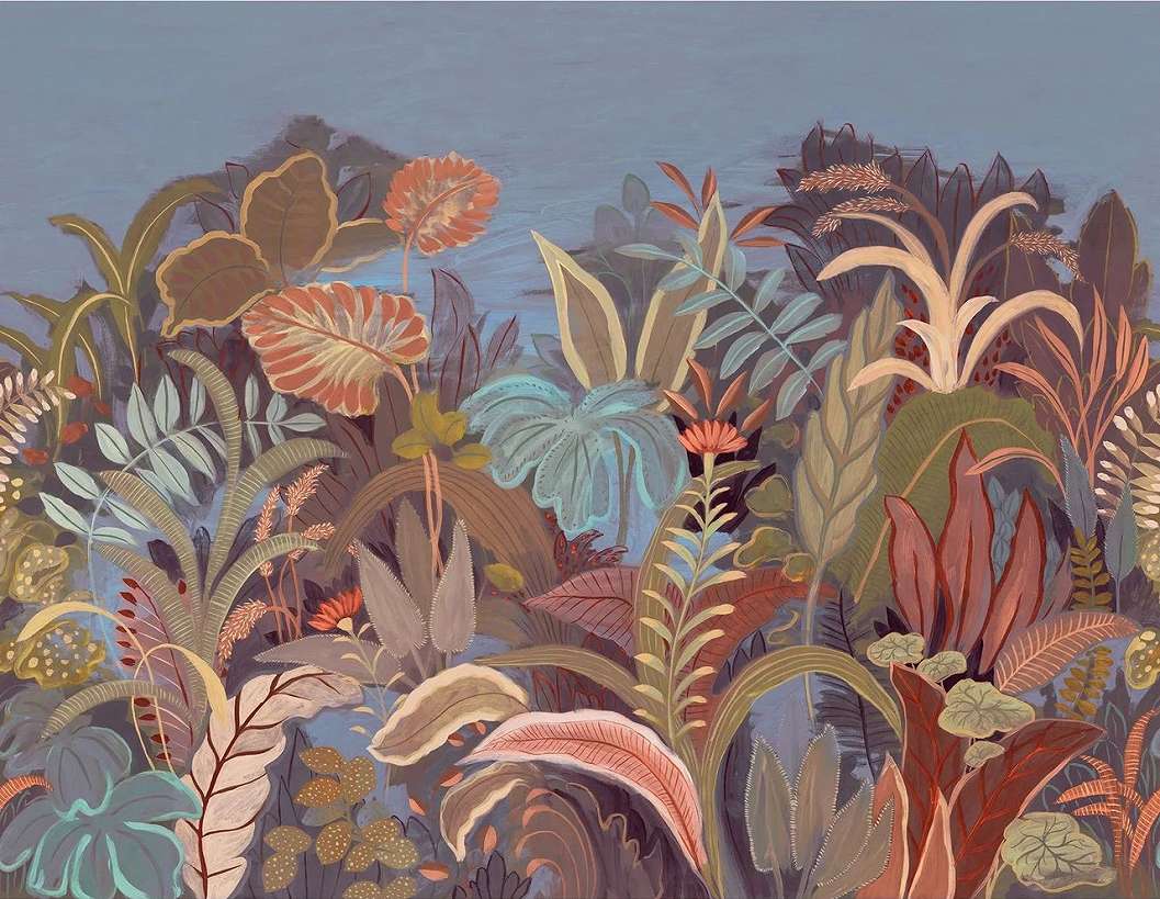 Design posztertapéta trópusi növények mintával 400cm x 310cm