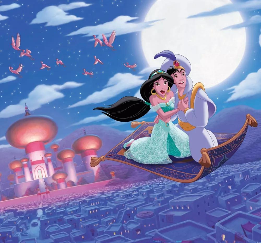 Disney Aladin és Jázmin hercegnő vlies fotótapéta