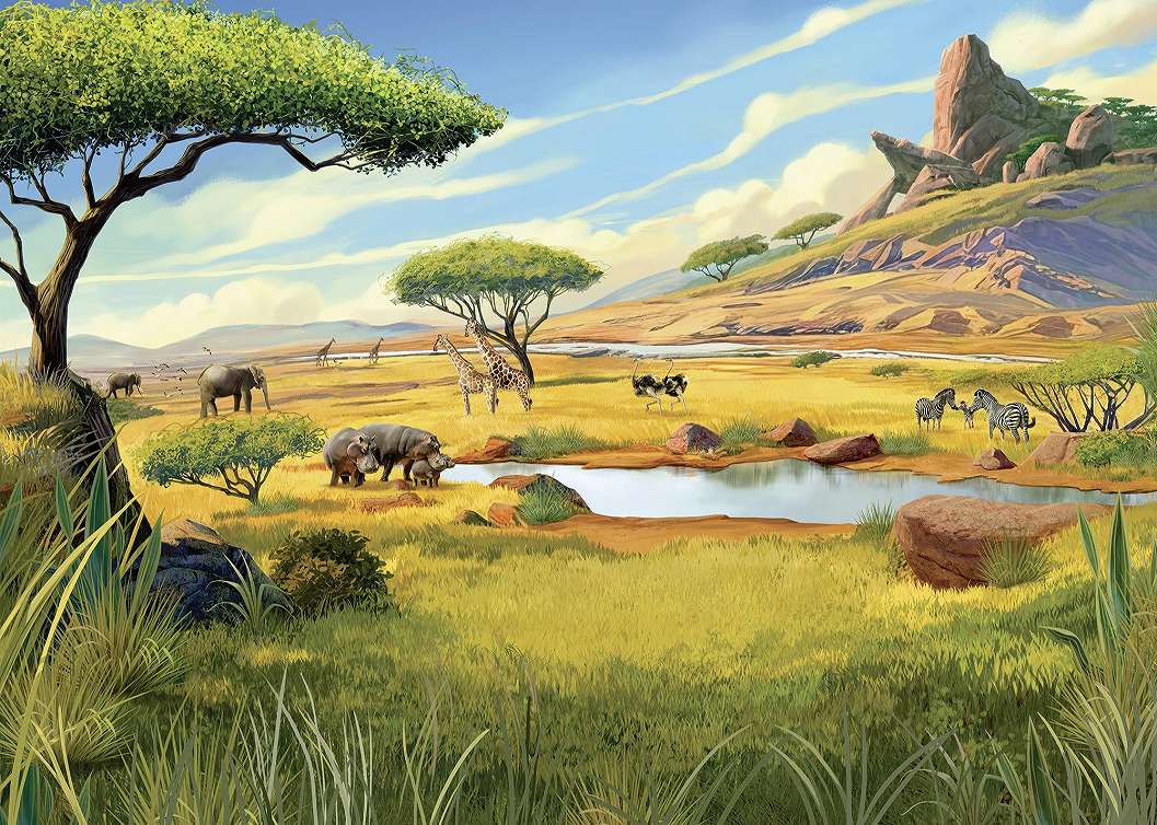Disney posztertapéta Szavanna tájkép az Oroszlánkirályból