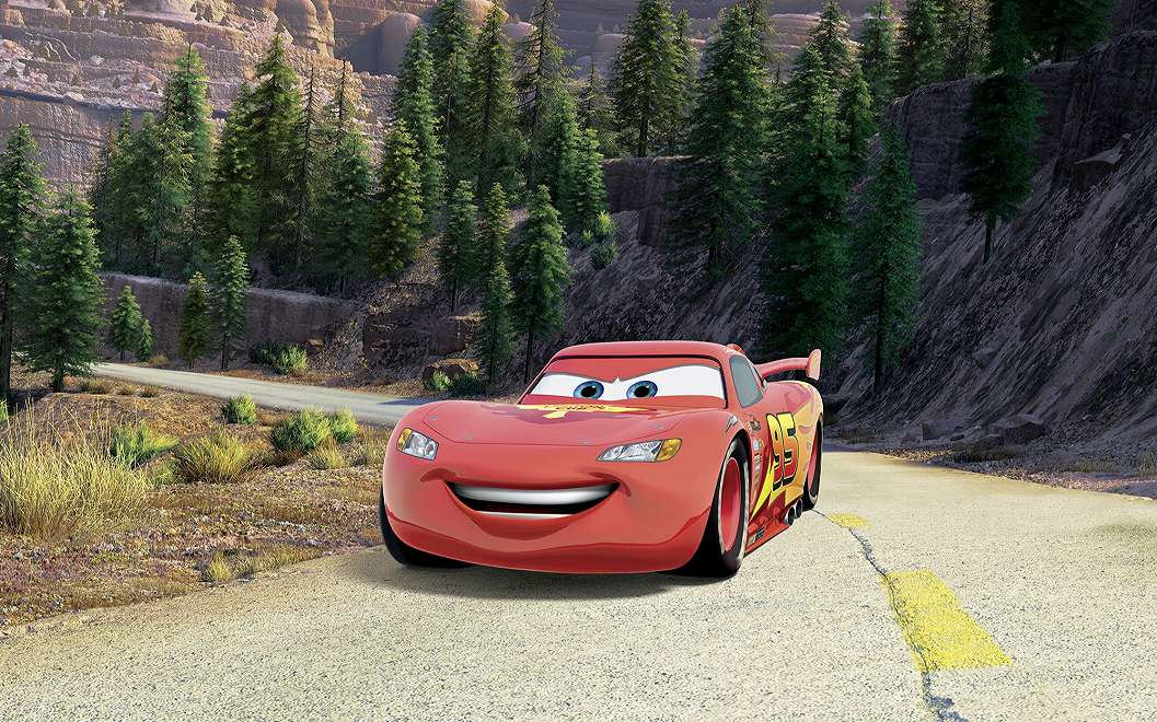 Disney posztertapéta Verdákból Villám az úton minta
