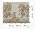 Beige színvilágú skandináv tájkép mintás design fotótapéta egyedi méretben 350x275cm