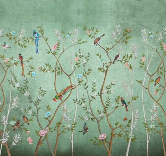 Egyedi madár mintás poszter vlies 230cm (szélesség) X 260cm (magasság)