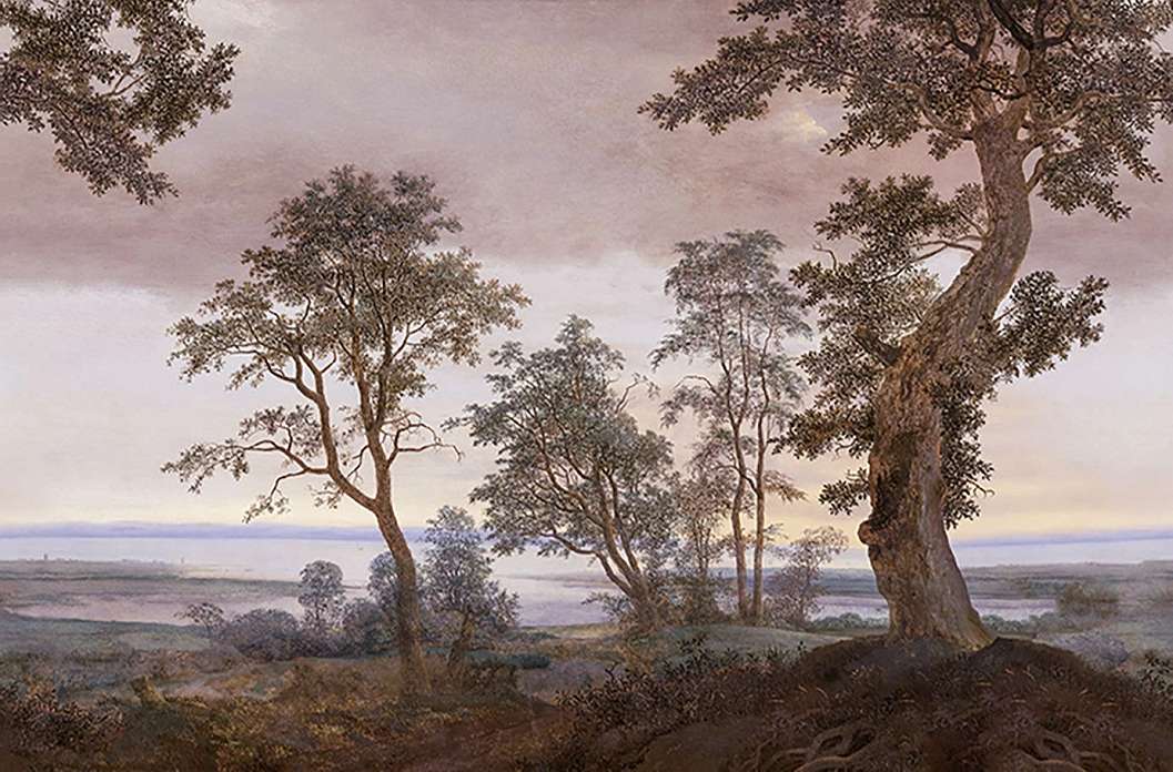 Eijffinger posztertapéta napnyugta a távoli tóparton mintával