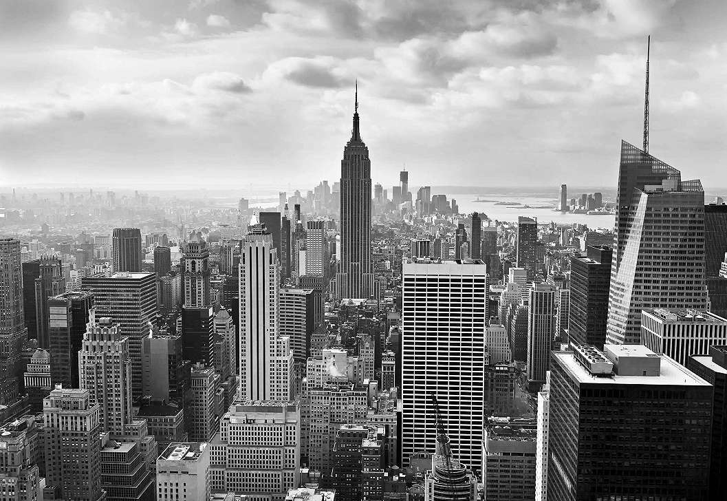 Fekete fehér New York fotótapéta