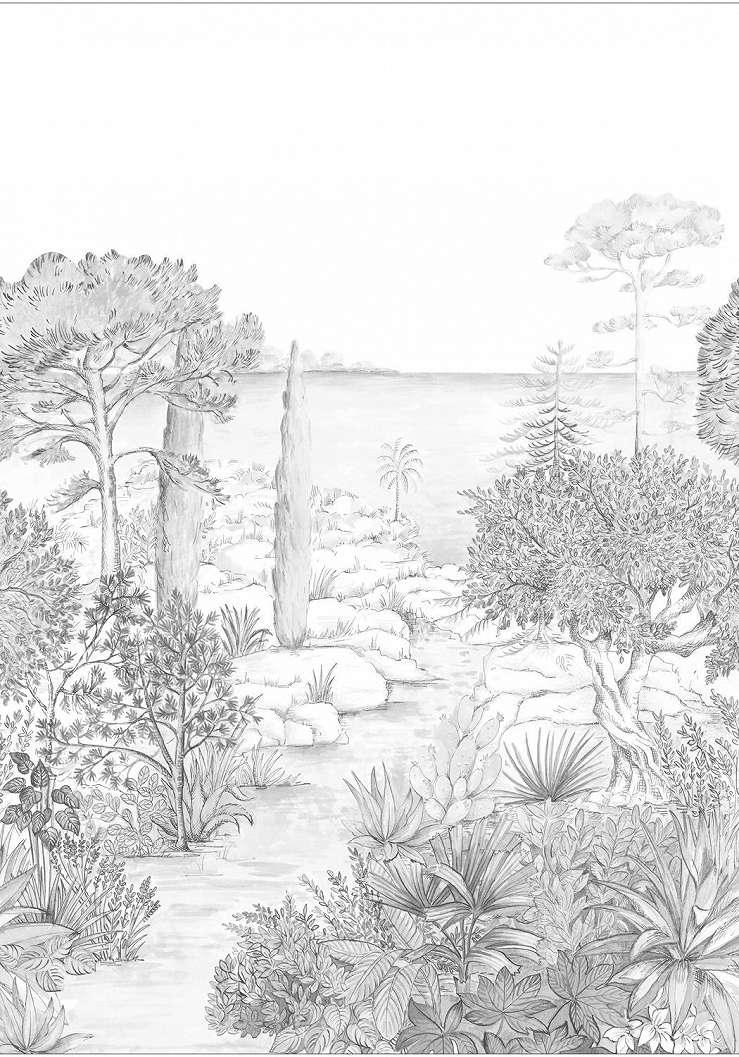 Festhető posztertapéta tengerparti sétány mintával 200 cm x 280 cm