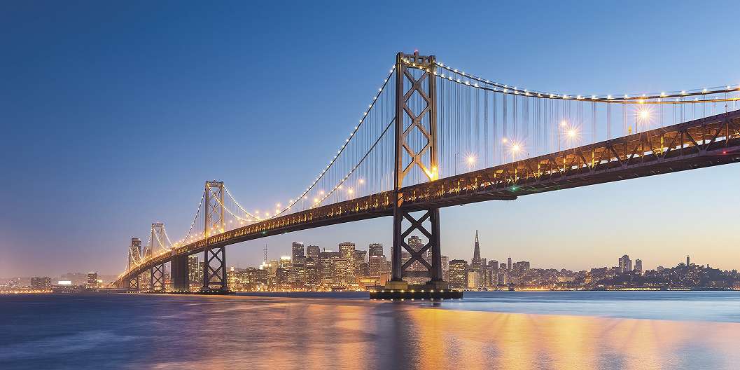 Fotótapéta a San Francisco Bay híd panorámájával