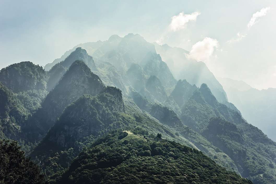 Fotótapéta a Val Codera hegycsúcsainak látképével