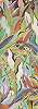 Fotótapéta terrakotta színvilágú állatos növényes trópusi mintázattal
