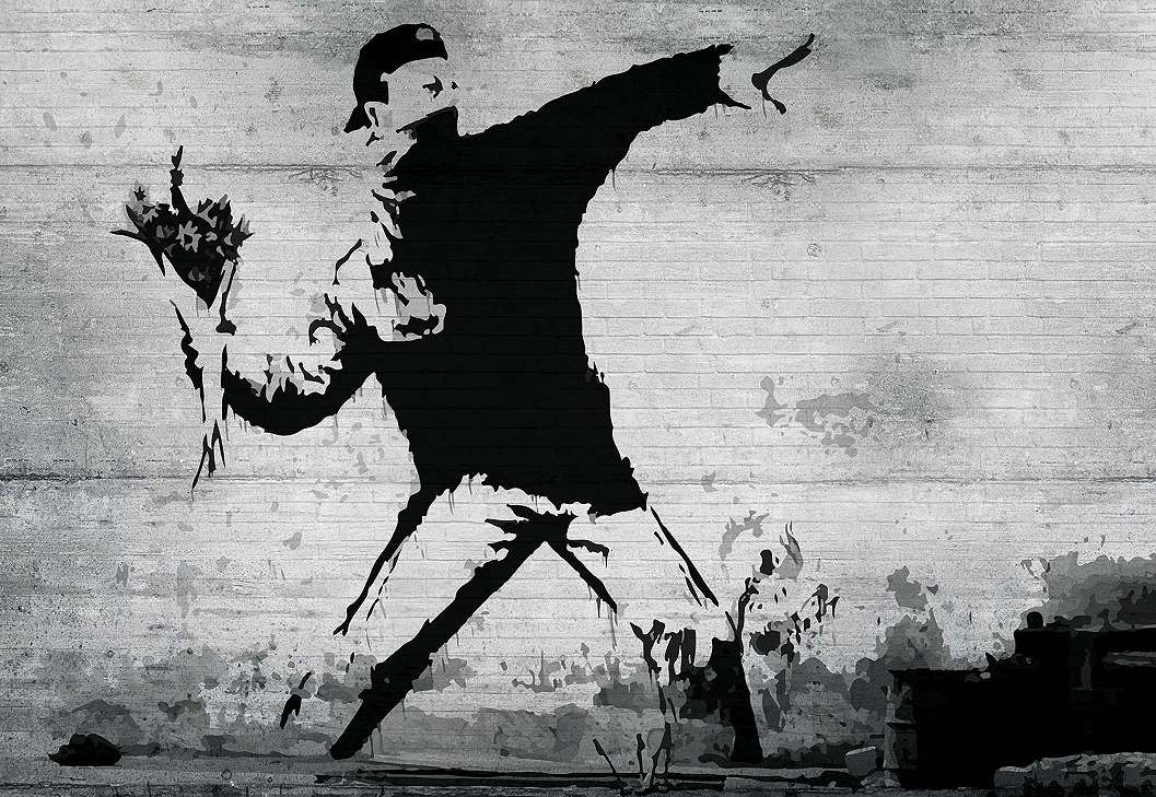 Fotótapéta Banksy műalkotásával 368x254 vlies