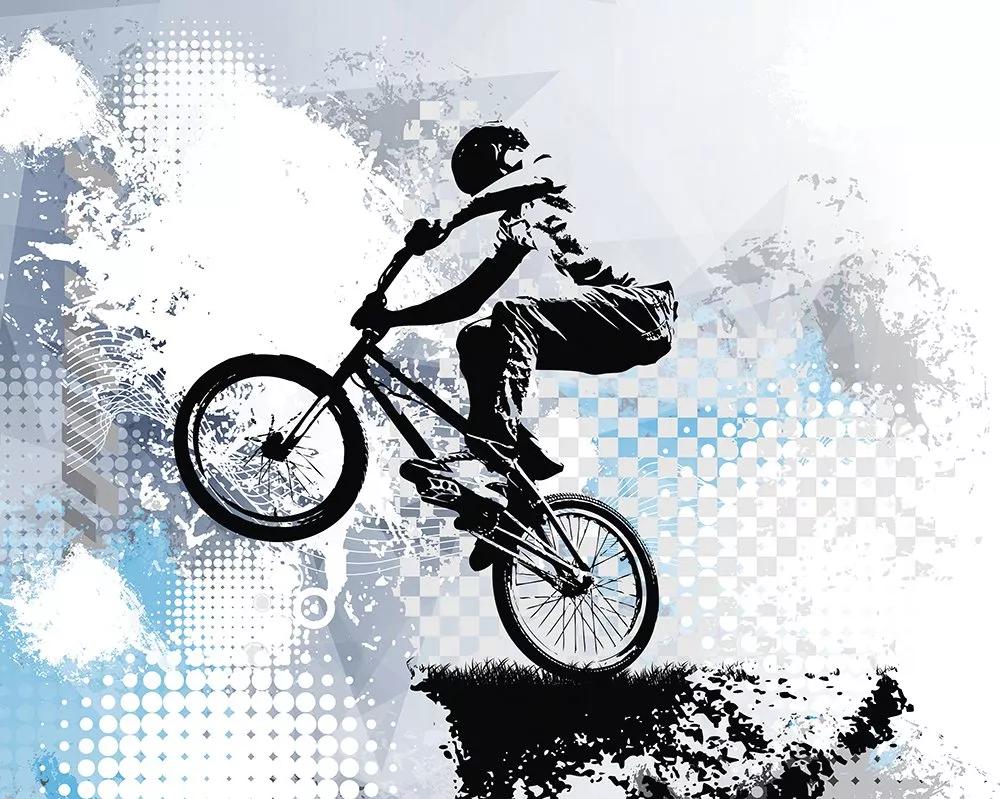 Fotótapéta BMX bicikli mintával