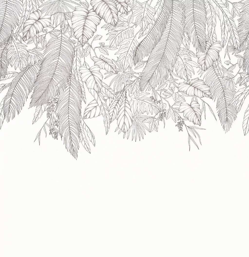 Fotótapéta csüngő levél mintával 300 cm x 310 cm