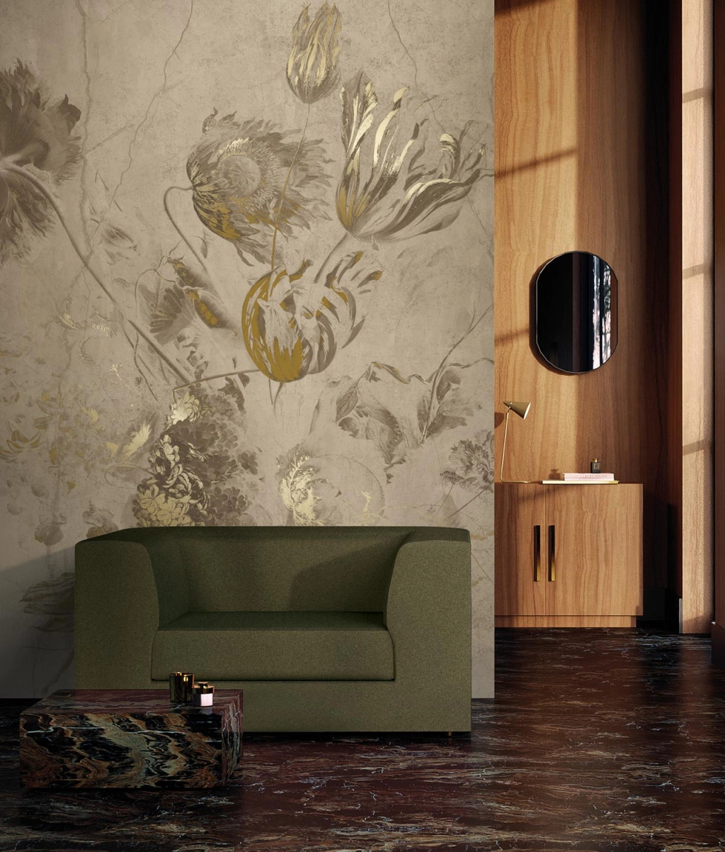 Fotótapéta elegáns virág botanikus mintával