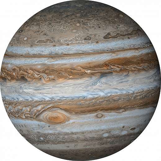 Fotótapéta kör alaú jupiter bolygó mintával