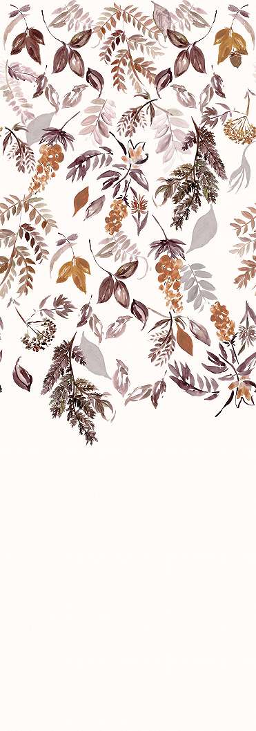 Fotótapéta lefelé függő akvarell levél mintázattal