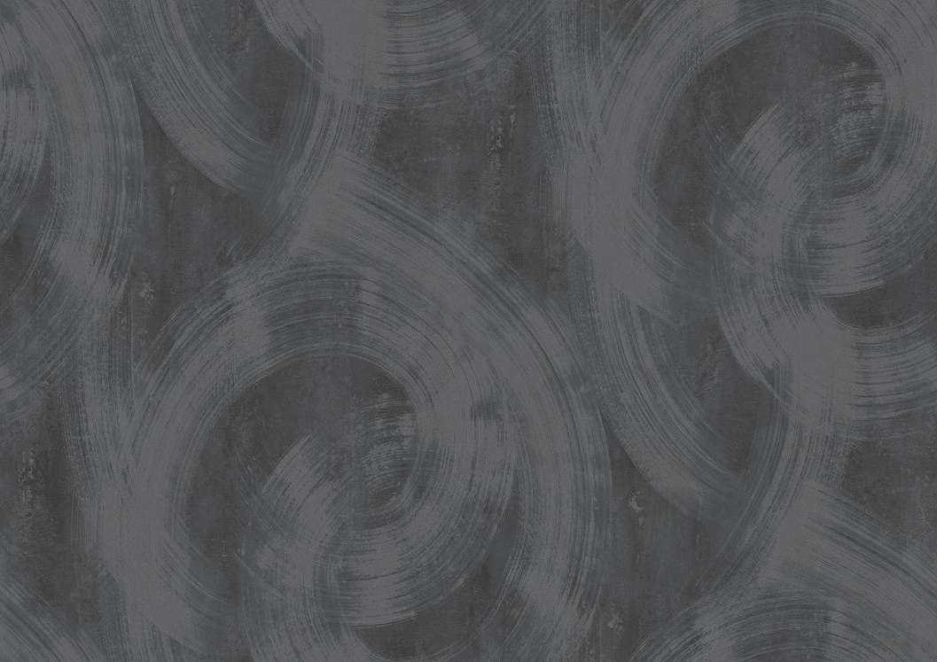 Fotótapéta modern fekete-árnyalatú körökkel díszített mintázattal