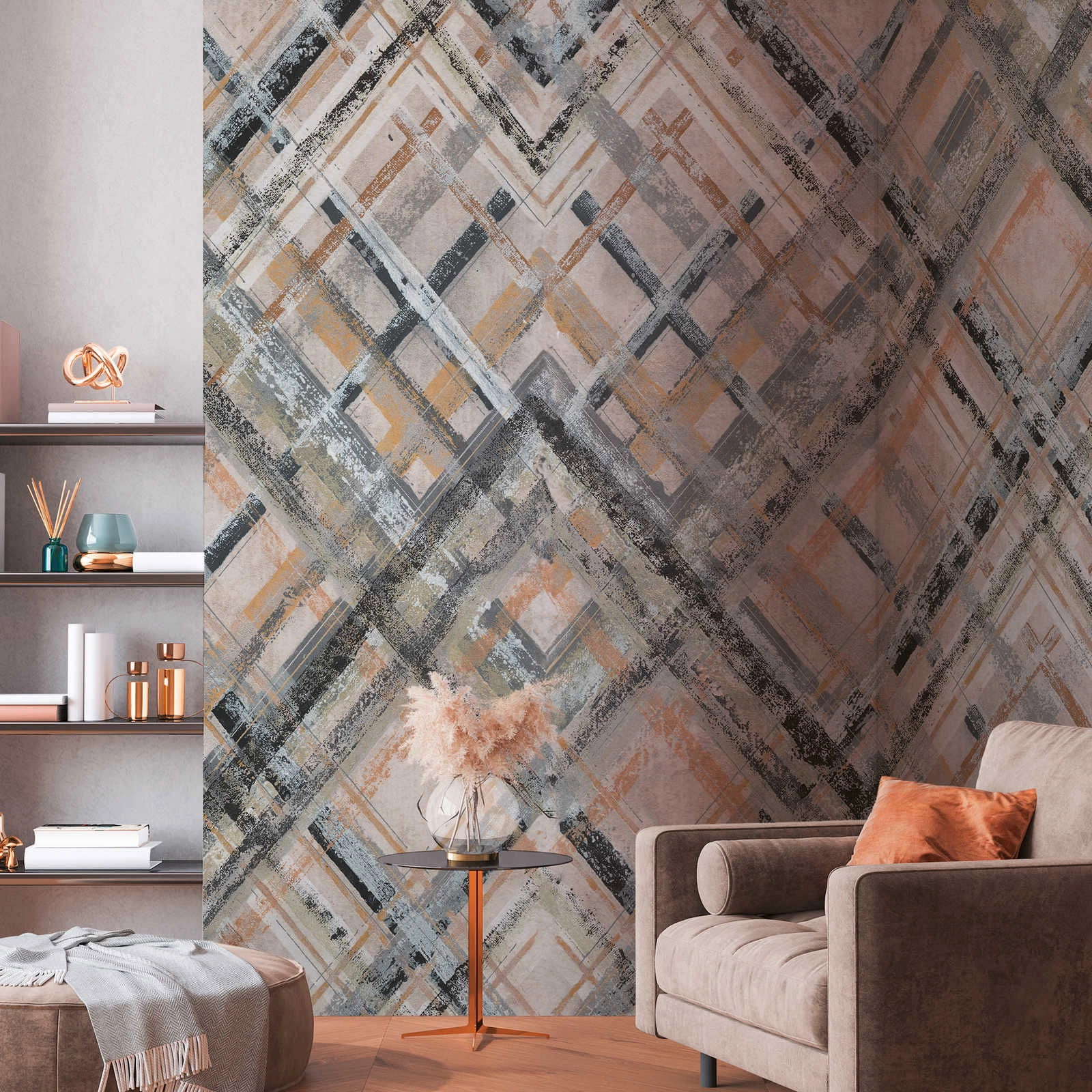 Fotótapéta óriás absztrakt geometrikus mintával