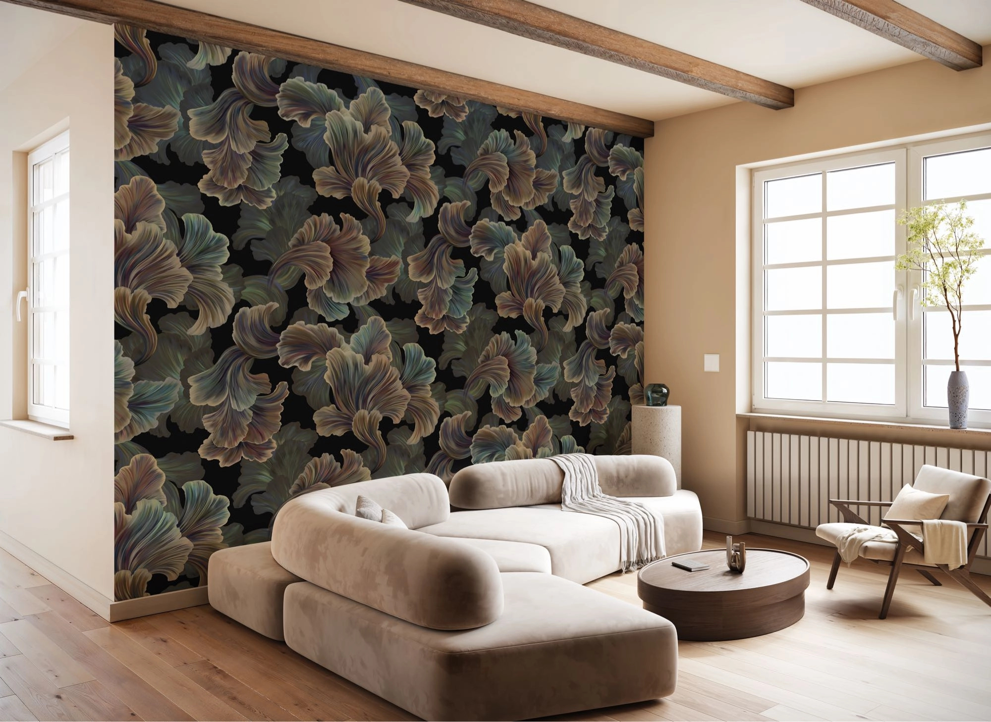 Fotótapéta óriás elegáns levél mintával