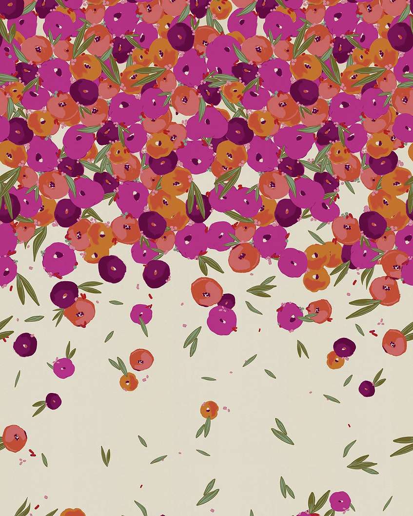 Fotótapéta színes bohém virágos mintával