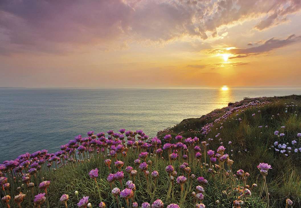 Fotótapéta tengerparti naplemente látképével