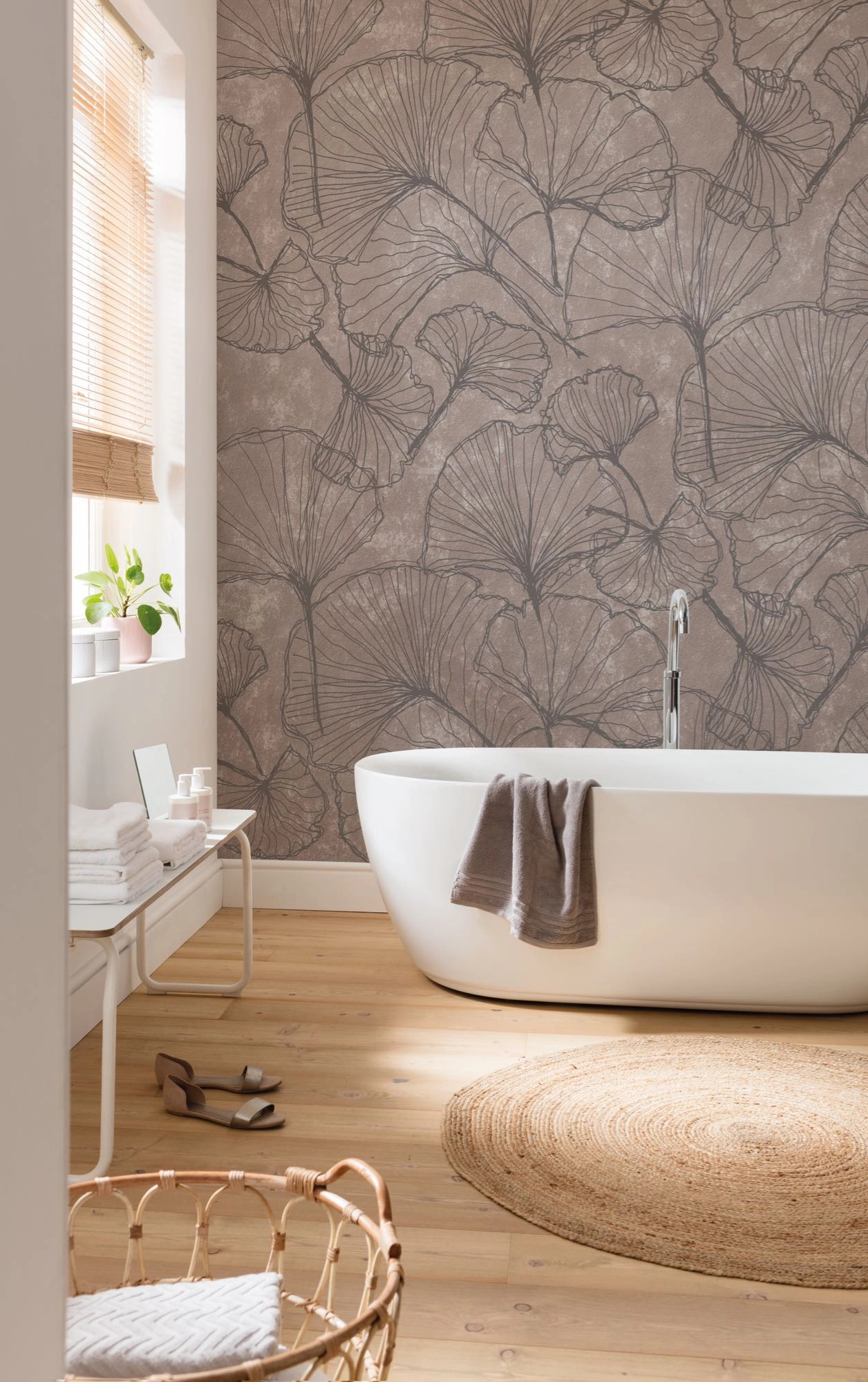 Fotótapéta óriás gingko levél mintával