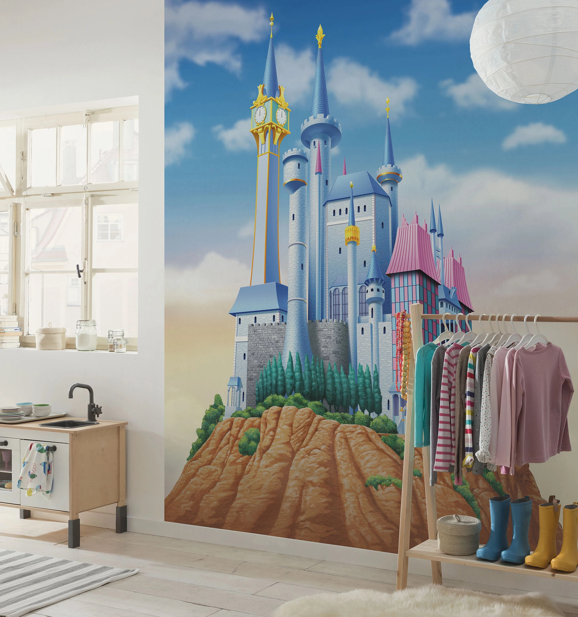 Disney fotótapéta Hamupipőke kastélya kislány szobába