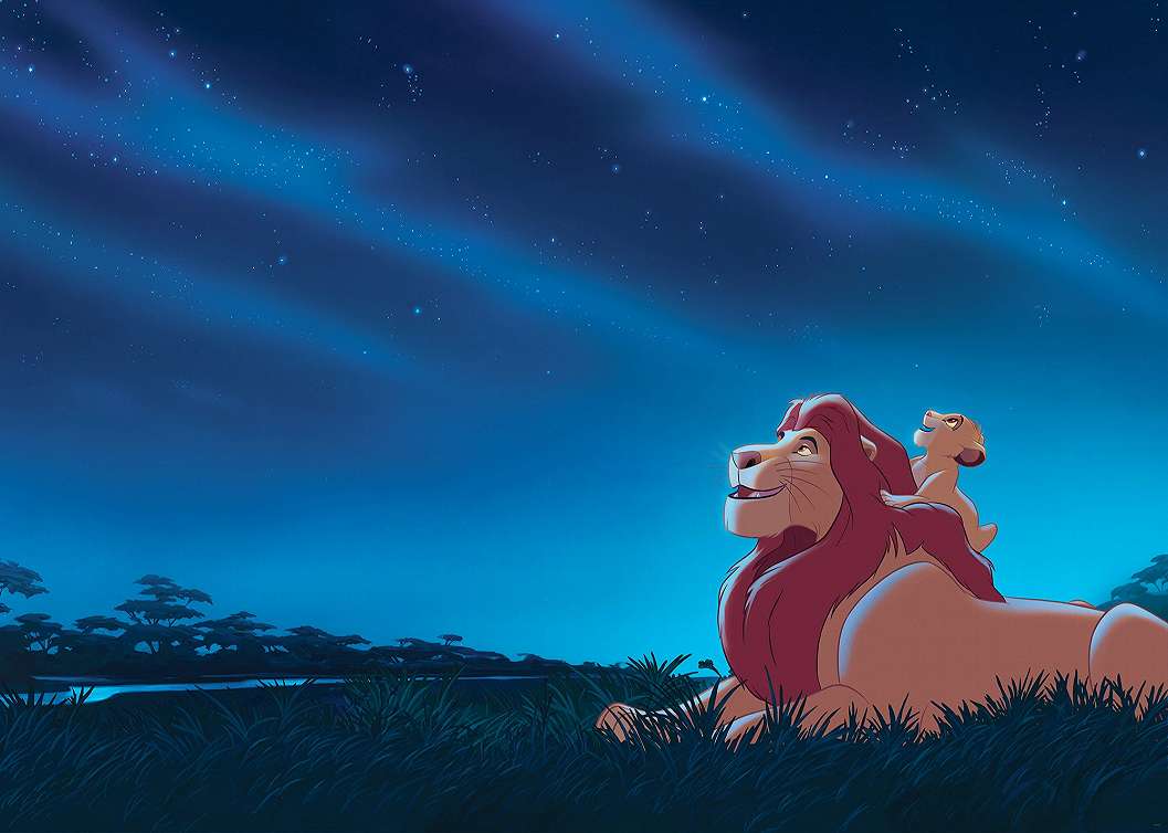 Gyerek posztertapéta Disney az Oroszlánkirály mese jelenettel