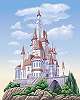 Disney fotótapéta Belle hercegnő kastélya kislányoknak