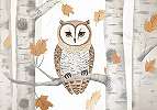 Gyerek fotótapéta bagoly mintával 368x254 vlies
