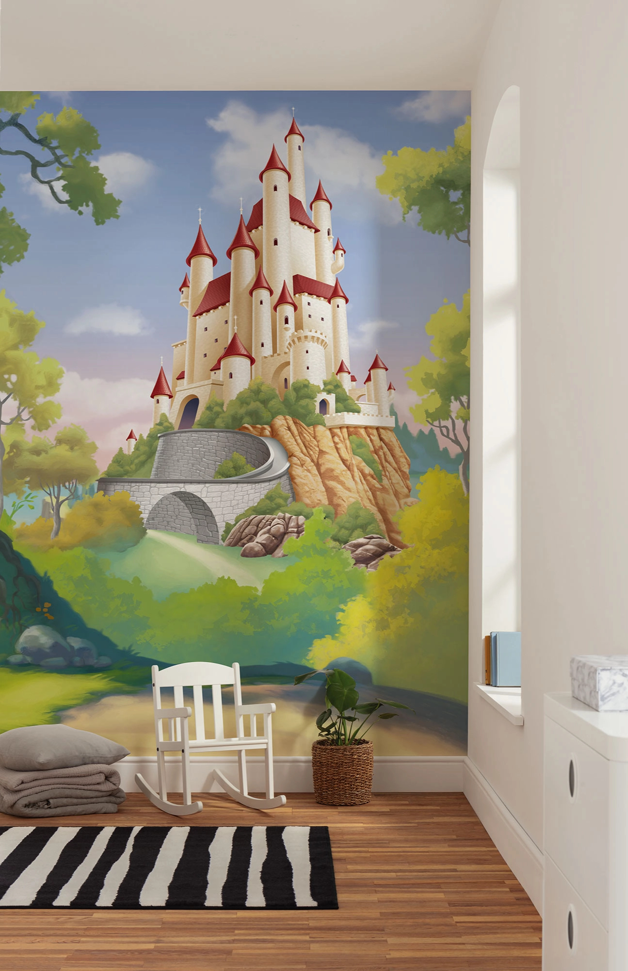 Gyerek fotótapéta Disney hercegnő kastély