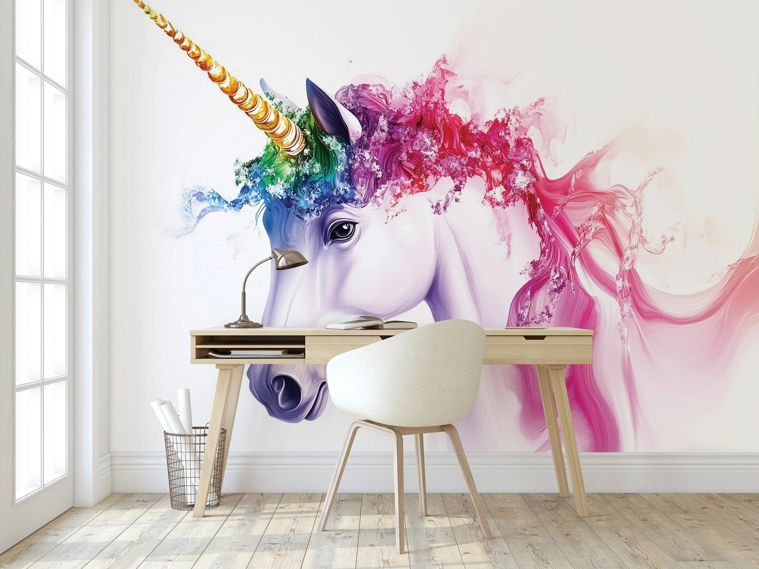 Gyerek fotótapéta unikornis mintával 368x254 vlies