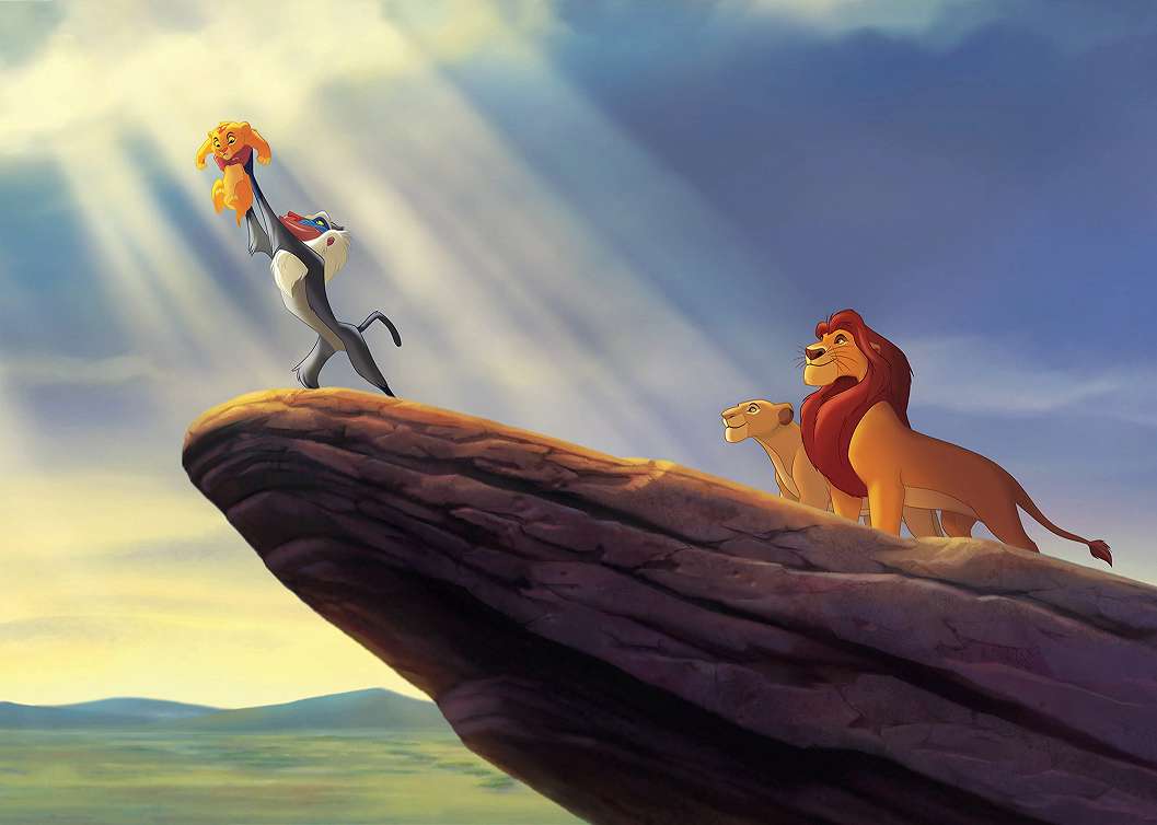 Gyerek posztertapéta Oroszlánkirály jelenet: Simba bemutatása