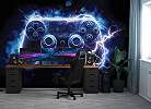 Gyerek fotótapéta PS controller mintával 368x254 vlies