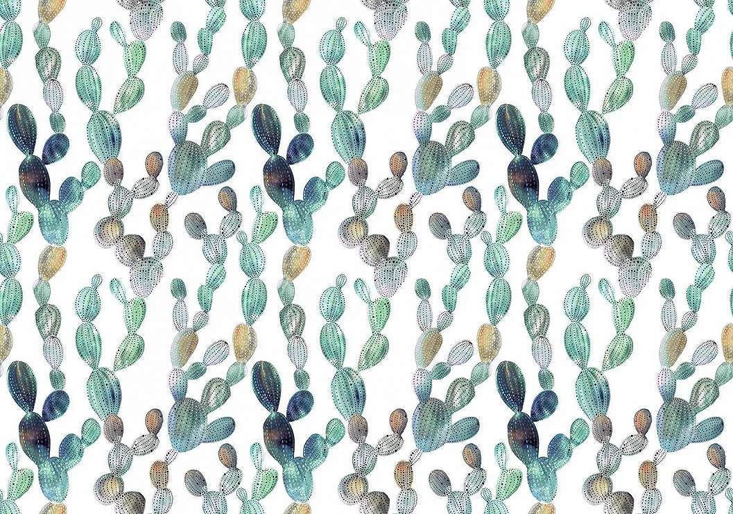 Kaktusz mintás fotótapéta 368x254 vlies