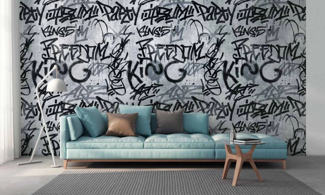 Graffiti mintás vinyl kamasz poszter tapéta