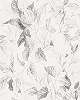 Fotótapéta fekete fehér minimál levél mintával
