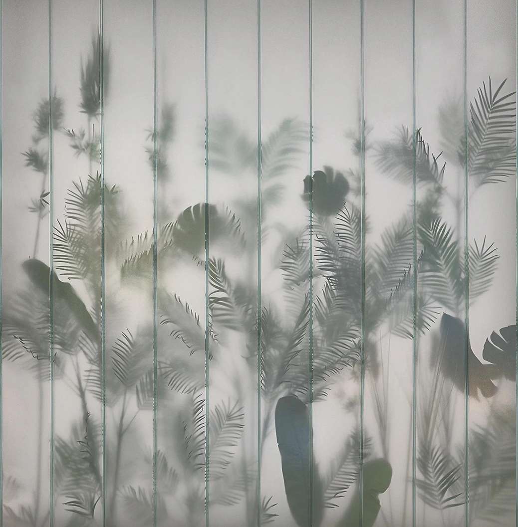 Loft stílusban trópusi levél mintás fotótapéta