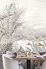 Khroma luxus fali poszter trópusi gyarmati pálmás dzsungel mintával struktúrált felületű