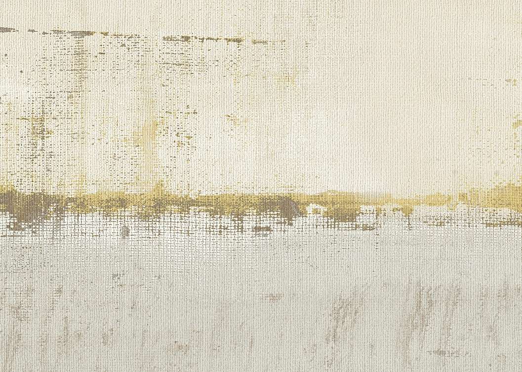 Luxus Jannelli&Volpi poszter tapéta asztrakt horizpntális koptatott mintával beige szürke