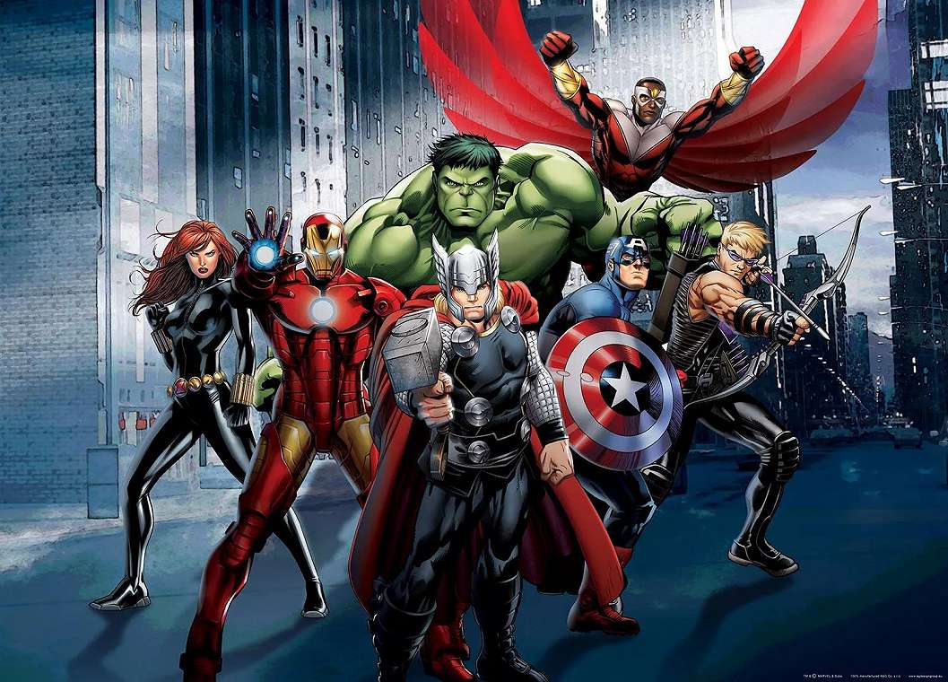 Marvel fotótapéta az Avangers csapatával