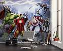 Marvel fotótapéta Képregény grafikájú Bosszúállók csoportkép New York romjain