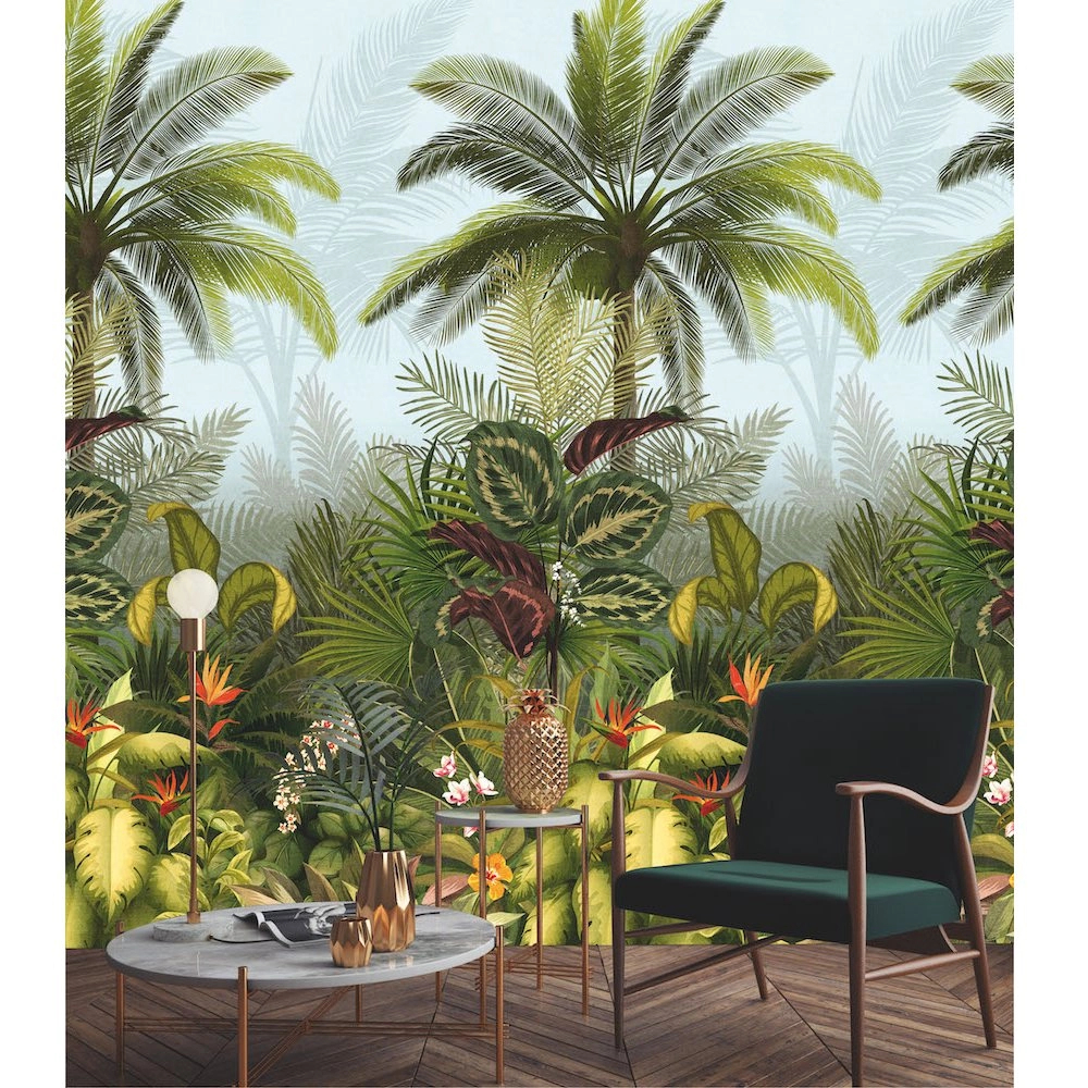 Trópusi dzsungel mintás vlies mosható poszter tapéta